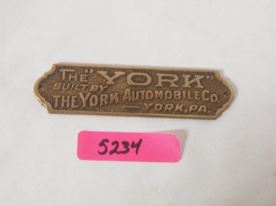 York Name Plate