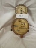 Warner Auto-meter Brass speedometer /  clock