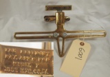 Brass Locomobile License Plate bracket