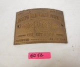 REED Serial Number Plate