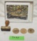 Bascom Bicentennial/Sesquicentennial Wooded Nickels, J.A. Miller Stamp,  Meadowbrook Park Cards