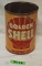 Golden Shell motor oil (round quart) â€“ metal