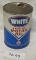 White Premium motor oil (round quart) â€“ metal