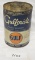 Gulf Pride motor oil (round quart) â€“ metal