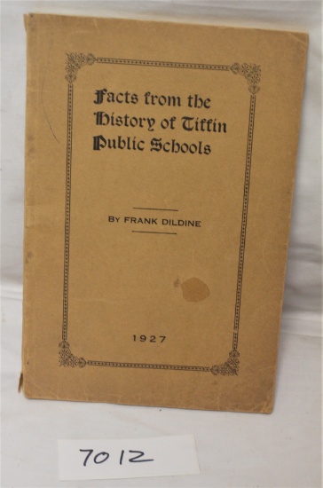 History of Tiffin Public Schools 1927