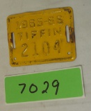 1965-66  Tiffin Bicycle Tag