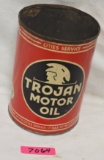 Trojan motor oil (round quart) â€“ metal