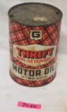 Thrift non-detergent motor oil (round quart) â€“ metal