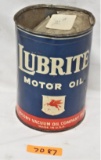 Lubrite motor oil (round quart) â€“ metal