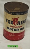 Fox Head Premium motor oil (round quart) â€“ cardboard