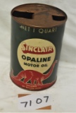 Sinclair Opaline motor oil (round quart) â€“ metal