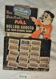 PAL Hollow Ground Razor Blade (point of sale) display w/razors