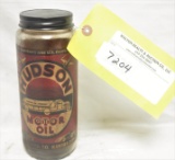 Hudson motor oil (quart) â€“ glass