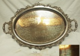 Silver Plated Platter â€“ 1988 AACA Augustus Post Memorial Plaque â€“Wayne Coffman