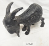 Cast Iron Goat Bank â€“ black color