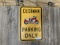 Cushman Parking Metal Sign