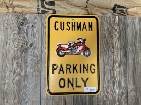 Cushman Parking Metal Sign