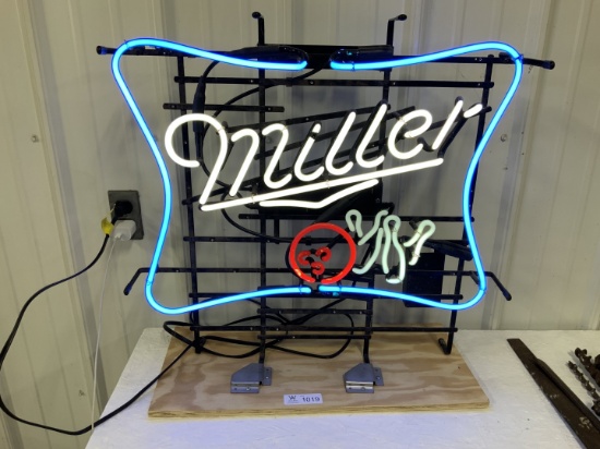 Miller Beer Neon Sign-24"x18"