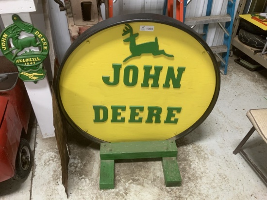 John Deere Round Sign