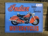 Indian Motorcycles Sales & Service Sign