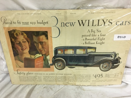 Willys ad 1931