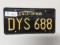 California 1963 License Plate