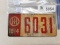 Ohio 1914 Motorcycle Plate 1st year