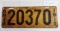 Ohio 1917 License Plate