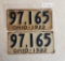 Ohio 1922 License Plate Pair