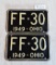 Ohio 1949 License Plate Pair