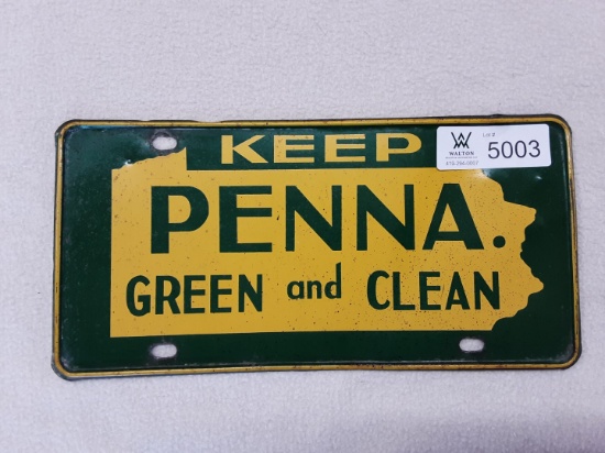Keep Penna. Green and Clean Plate