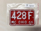 Ohio 1966 Motorcycle Plate