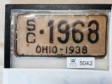 Ohio 1938 Sidecar Plate