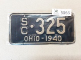 Ohio 1940 Sidecar Plate