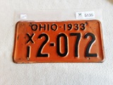 Ohio 1933 Dealer Plate