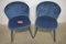Medium Blue Velvet Chairs
