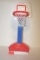 Childs adjustable basketball hoop