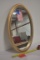 Gold Framed Oval Mirror