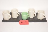 Victor Cups (x4) Fireking Cup (x1)