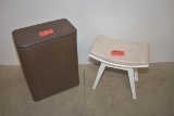 Clothes Hamper, Makeup Stand Stool,