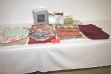 Place mats & napkins, various styles / colors