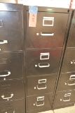 Black 4 drawer file cabinet