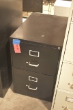 Black 2 drawer file cabinet