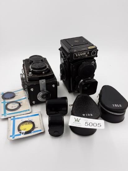 Yashica Flex Alpen Copal MAT-124 G W/filters & lenses