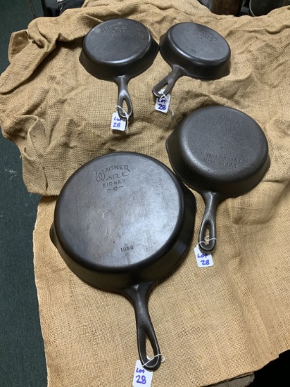 4 Skillets-Wagner - #5 & # 8, 2 #3