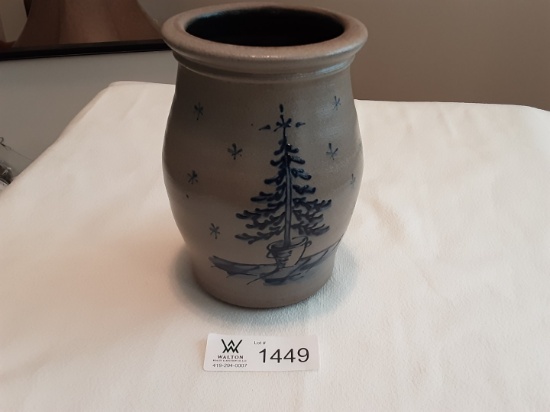 Rowe Pottery Christmas Tree Vase 7.25