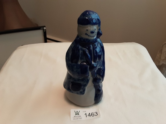 Pottery Snowman 8.50"
