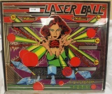 Lazer Ball pinball Back Glass