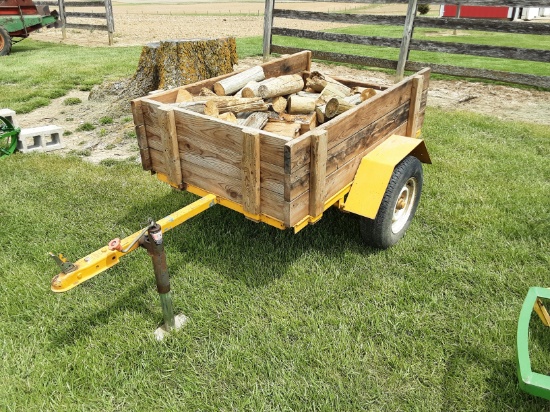 3'x5' two wheeled trailer w/ sides