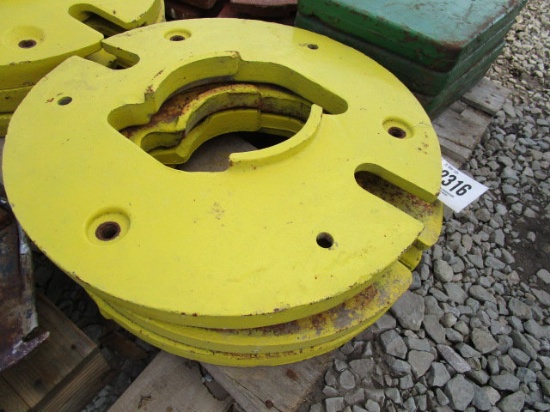 (3) John Deere Weights